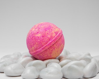 Fruity Tropical Bath Bomb: Vegan Summer Self-Care Spa Fizzy