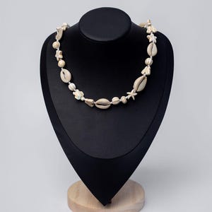 Handmade Cowrie Shell Necklace: Boho African Jewelry, Adjustable Fit