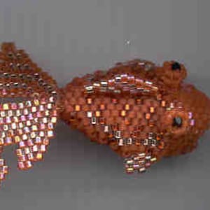 Dreidimensionale Perlen Peyote Koi Fisch Tutorial