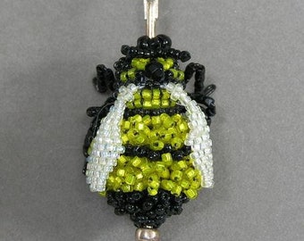Three Dimensional Bumblebee Beaded Bead Tutorial