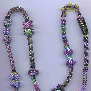 Totally Tubular Beaded Sampler Necklace Tutorial