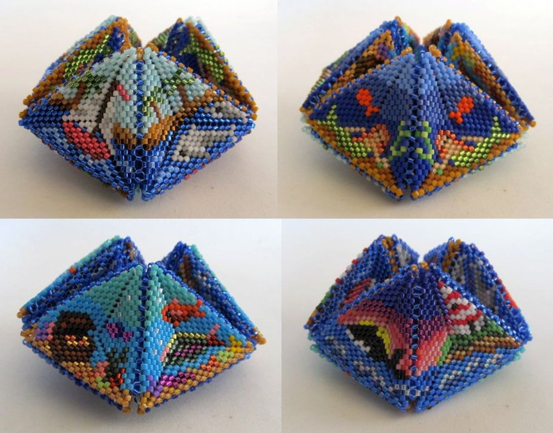 Beaded Kaleidocycle the Sea Tutorial Etsy