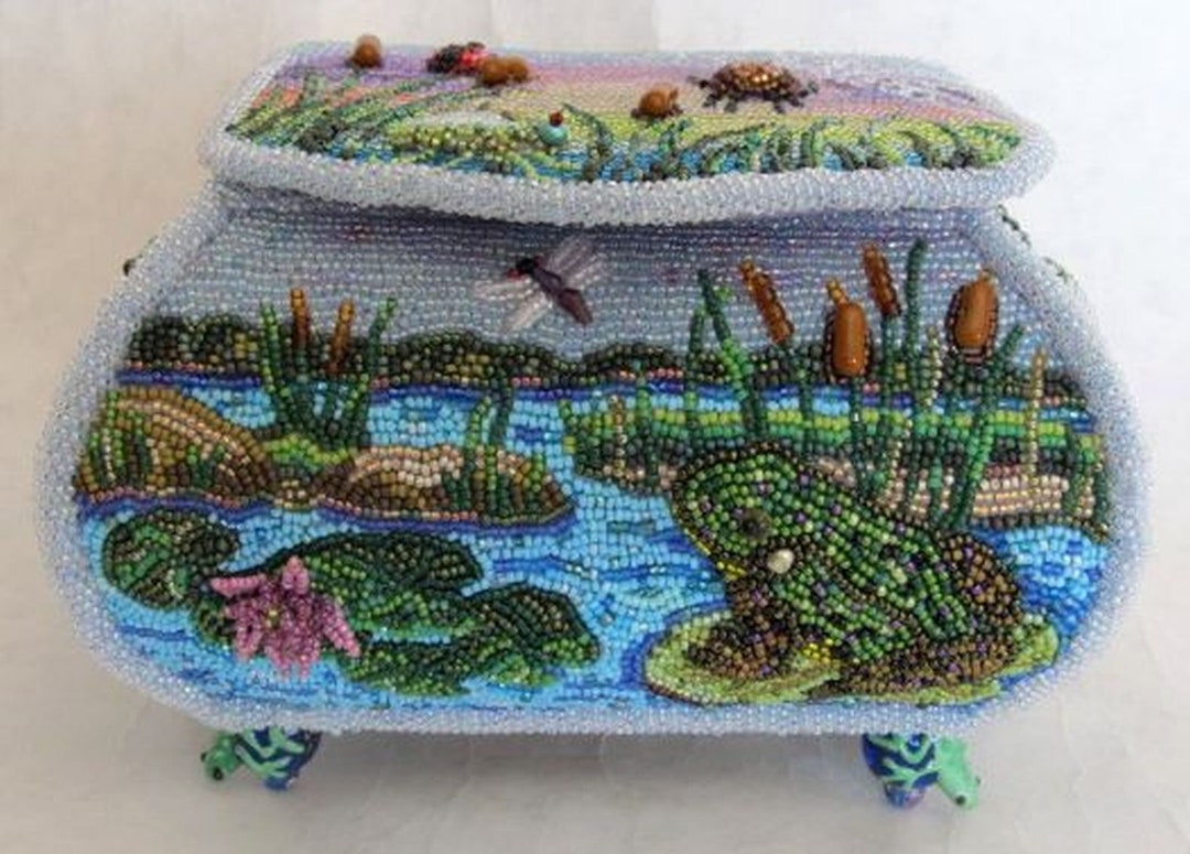 Bead Embroidered Box Tutorial - Etsy