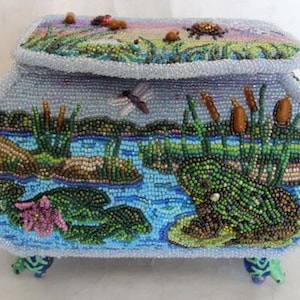 Bead Embroidered Box Tutorial