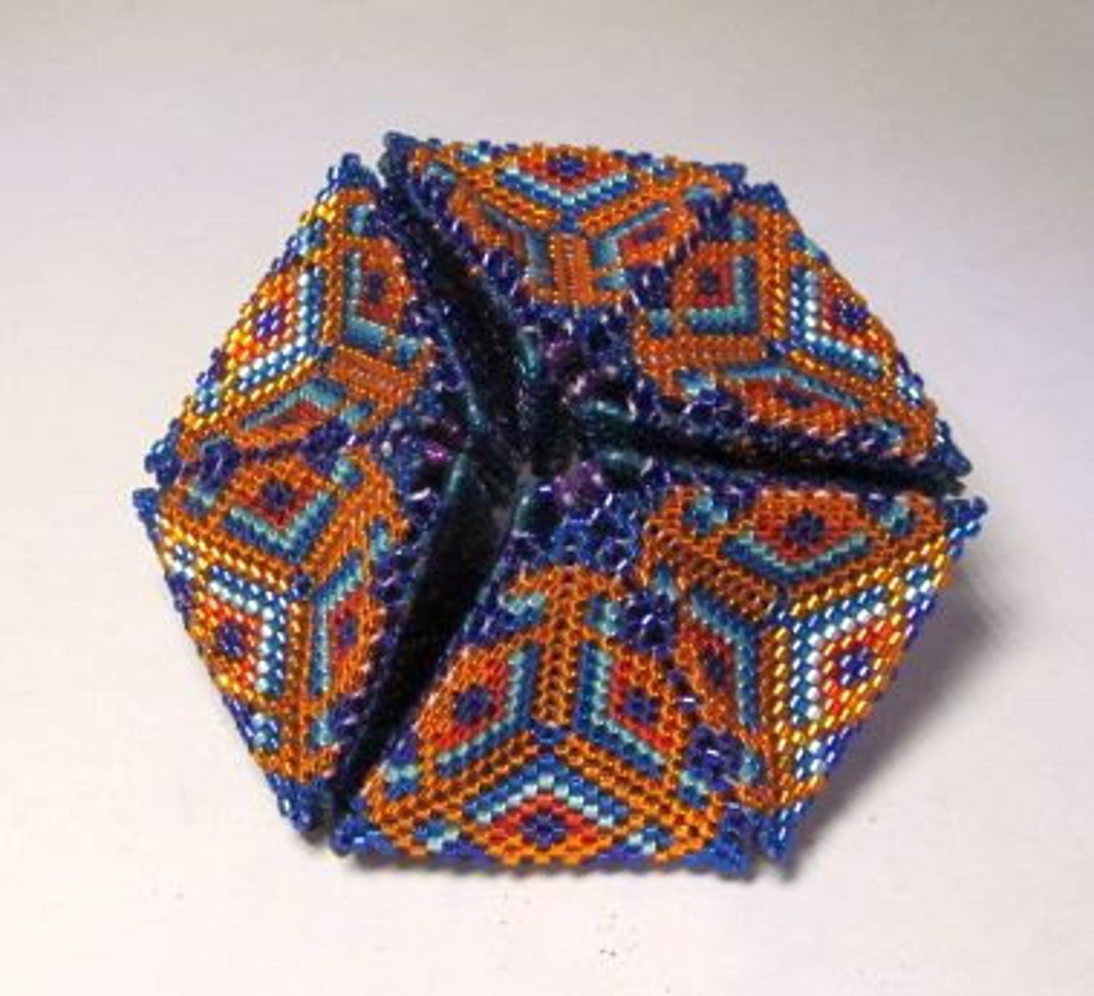 Beaded Kaleidocycle Be Dazzled Etsy