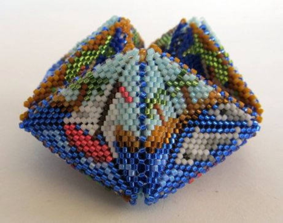 Beaded Kaleidocycle the Sea Tutorial Etsy