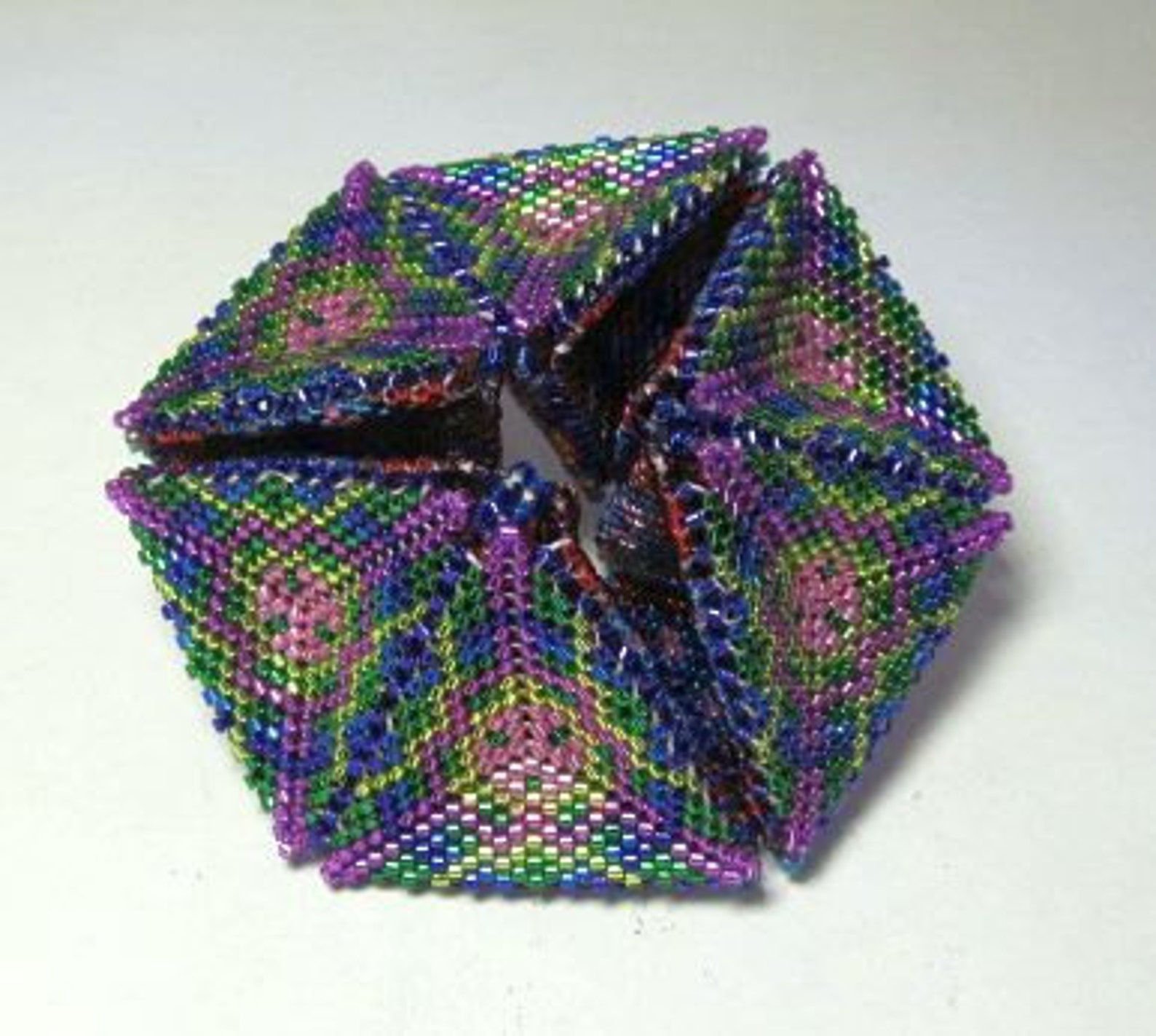 Beaded Kaleidocycle Be Dazzled Etsy