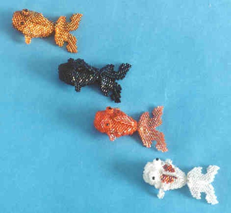 Three Dimensional Beaded Peyote Koi Fish Instructions PDF