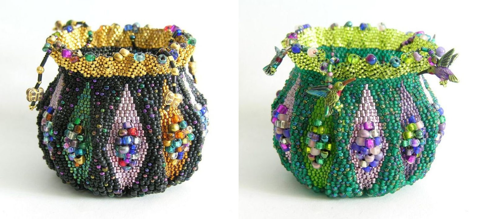 Beaded Stained Glass Vessel Pattern Etsy