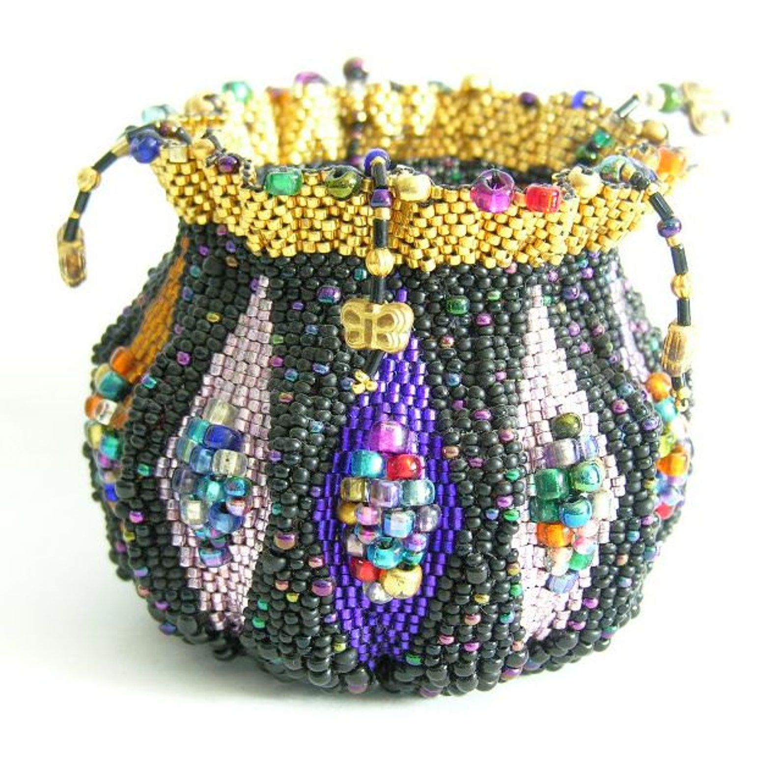 Beaded Stained Glass Vessel Pattern Etsy