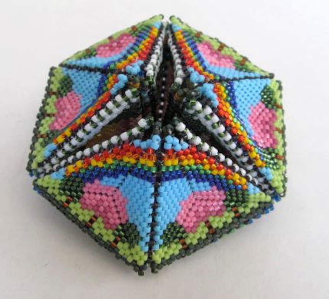 Beaded Kaleidocycle four Seasons Tutorial Etsy