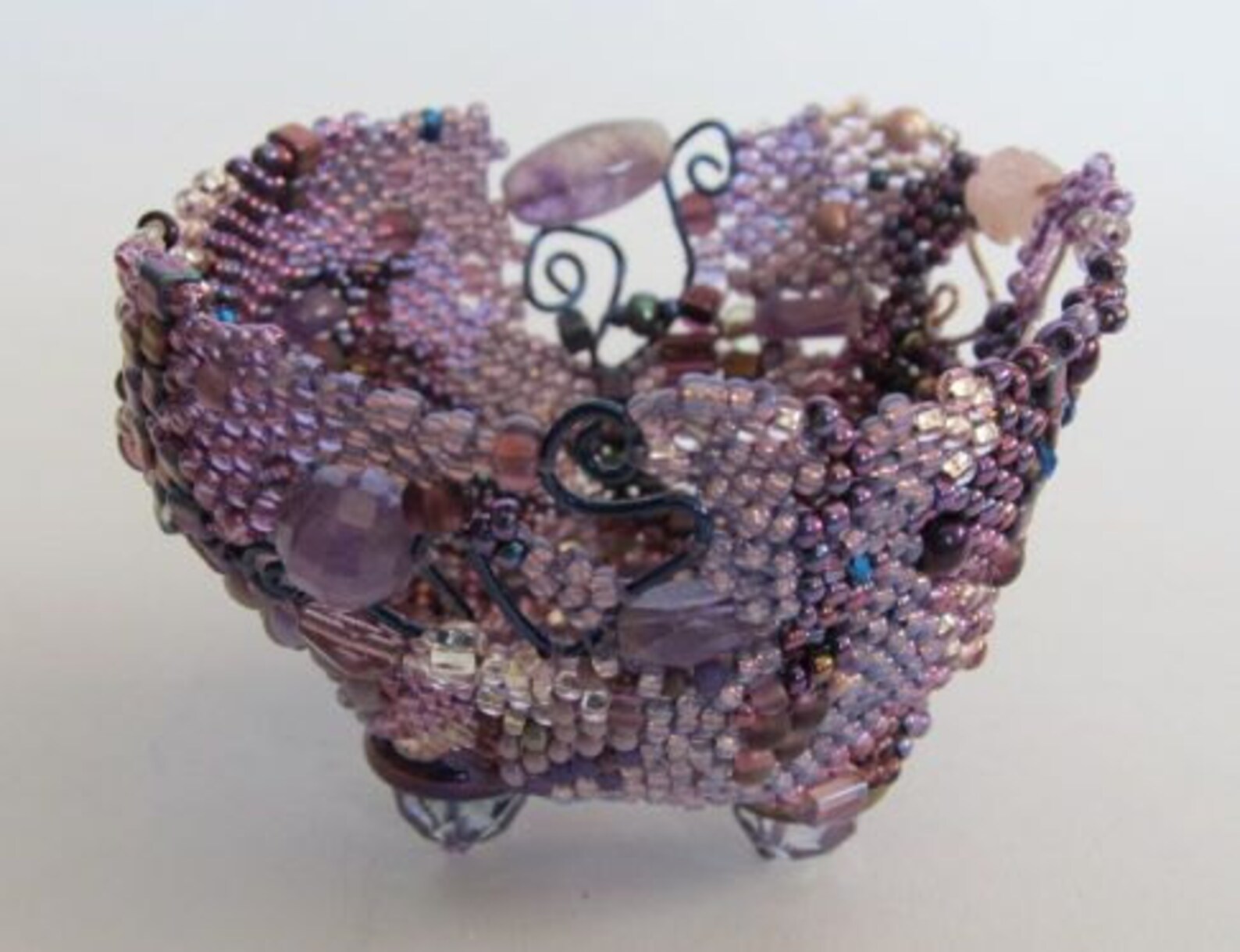 Patchwork Free Form Beaded Vessel Tutorial Etsy