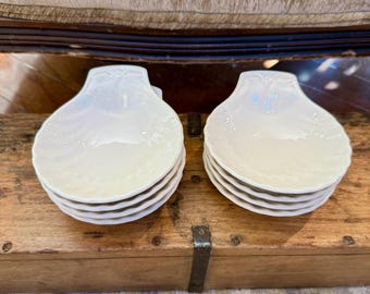 Set of 8 Vintage Ironstone Shell Dishes – Royal Staffordshire Wilkinson Ltd., England