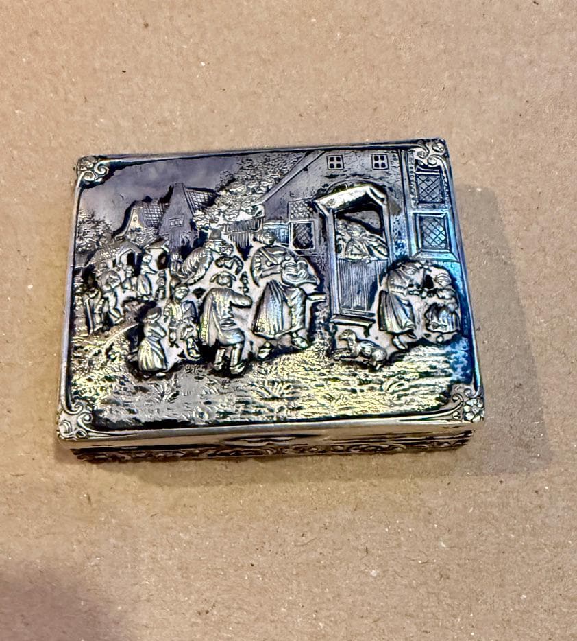 Silver Scenes Trinket Box - Etsy