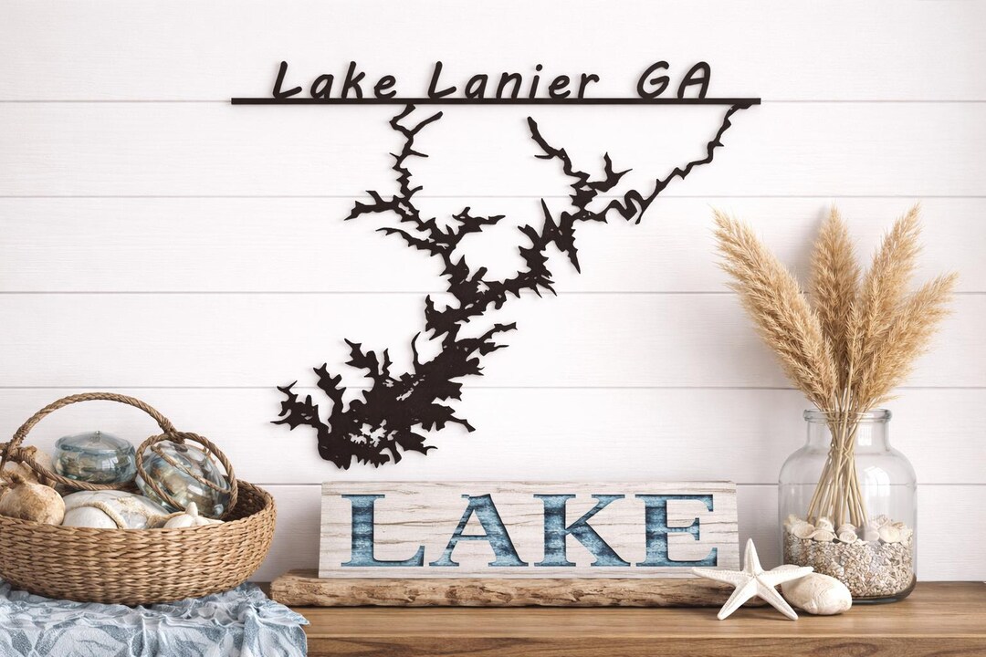 Lake Lanier Georgia Wall Art Sign - Etsy