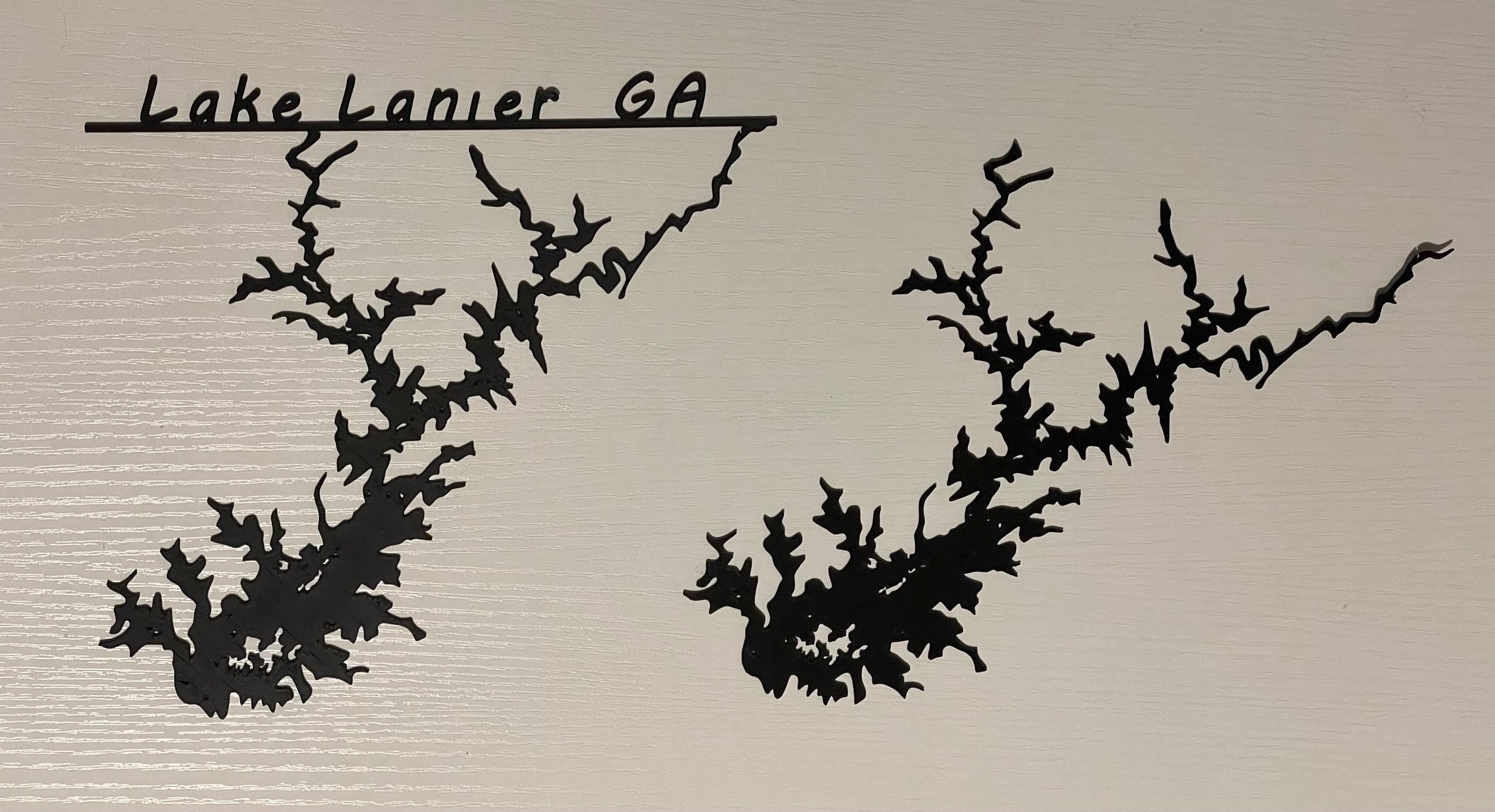 Lake Lanier Georgia Wall Art Sign - Etsy