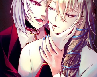 Couple Anime Art Commission, Pesonalise Art, Gift for Anime Fans
