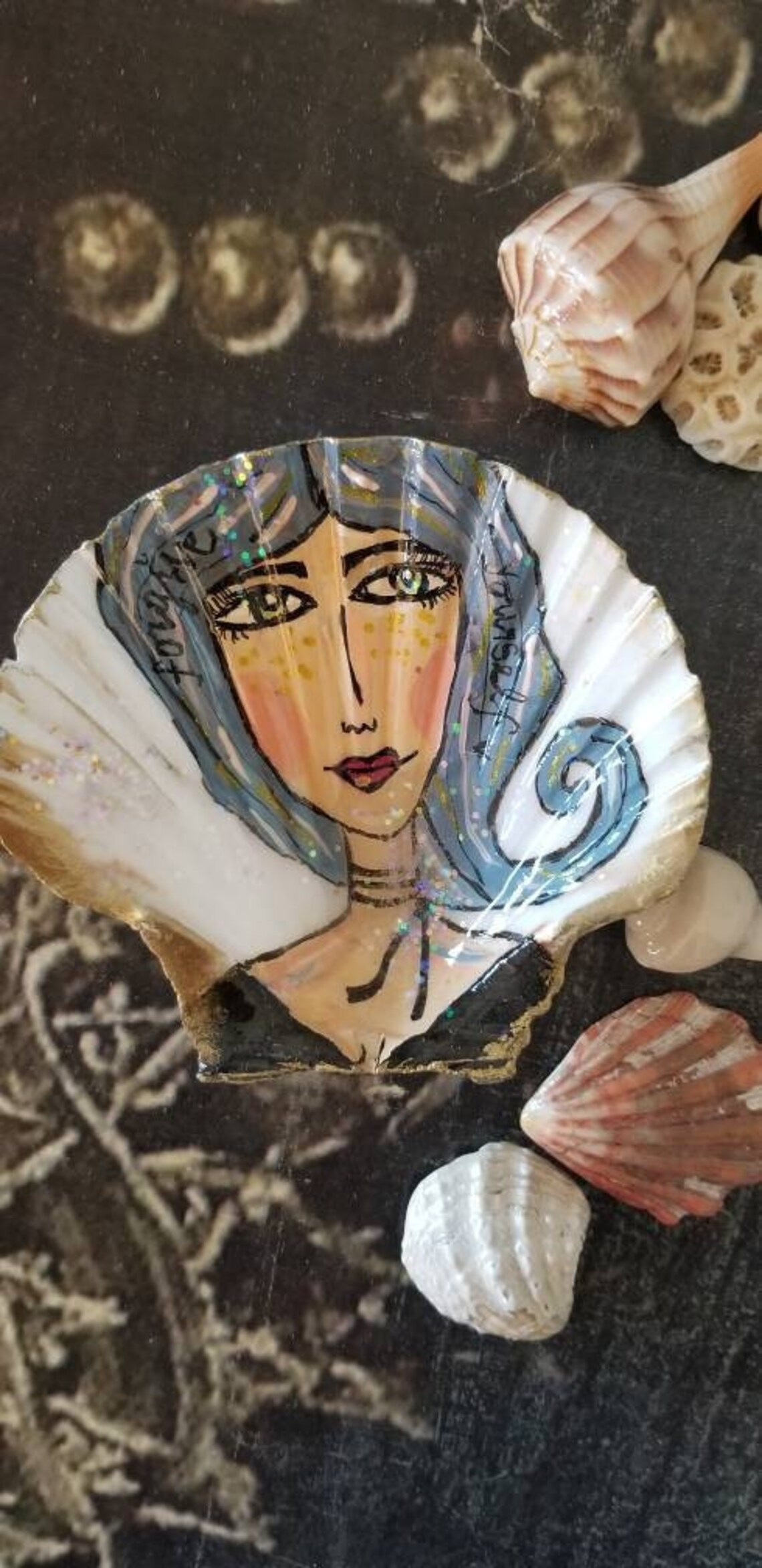 Handpainted Seashell Forgive Yourself Shell Art - Motivational Quote - Etsy