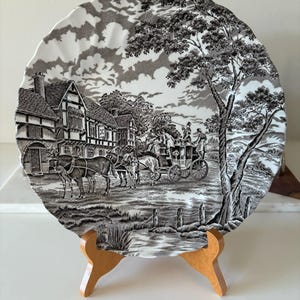 Vintage MYOTT Transferware Speiseteller: 10 &quot;Cottagecore Speiseteller