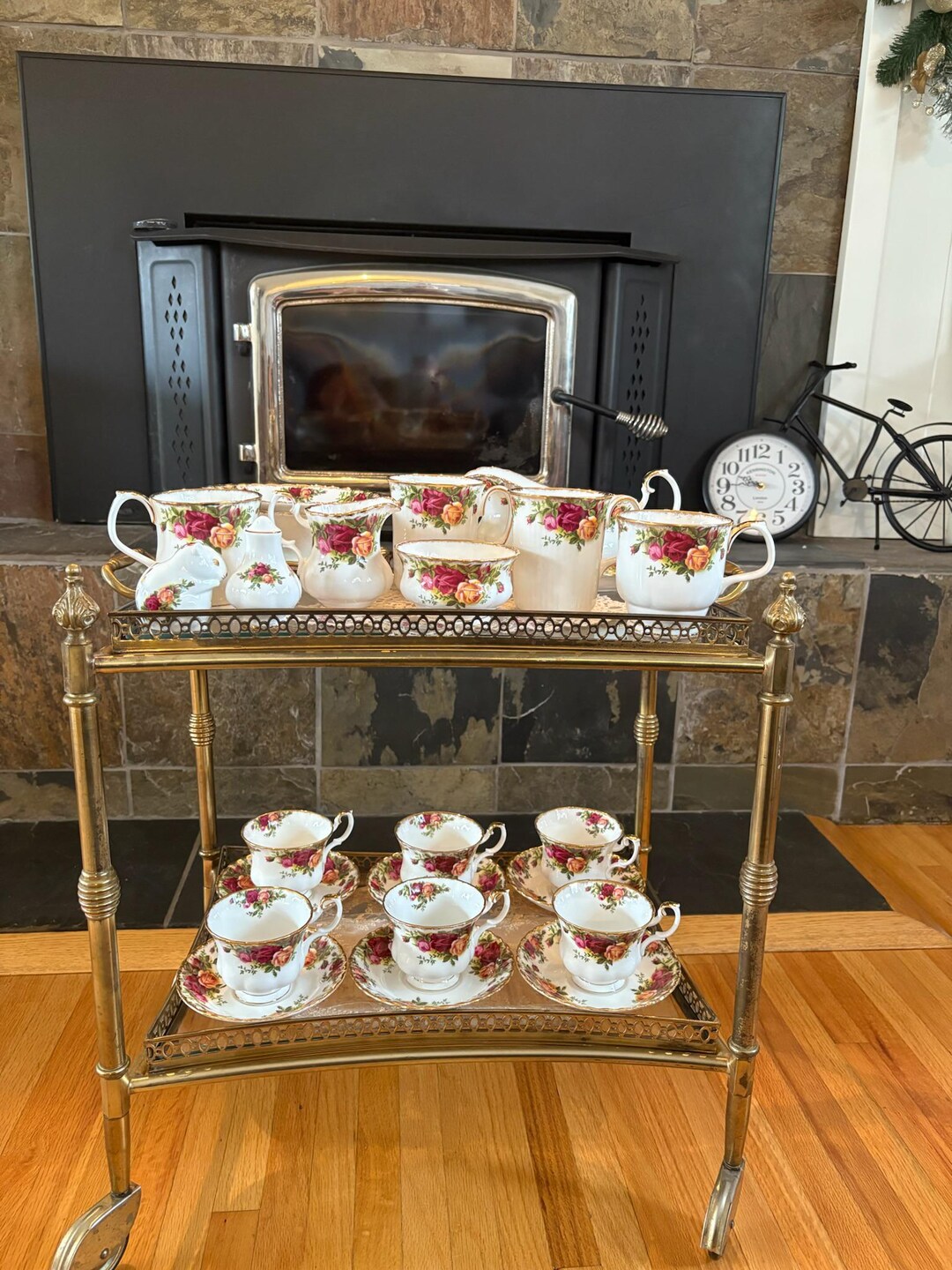 Vintage Royal Albert Old Country Roses Tea Set – Bone China England ...
