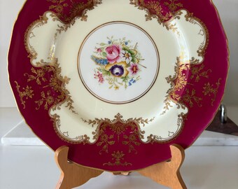 ヴィンテージ ロイヤル ウースター ディナープレート 花壷模様 Z815