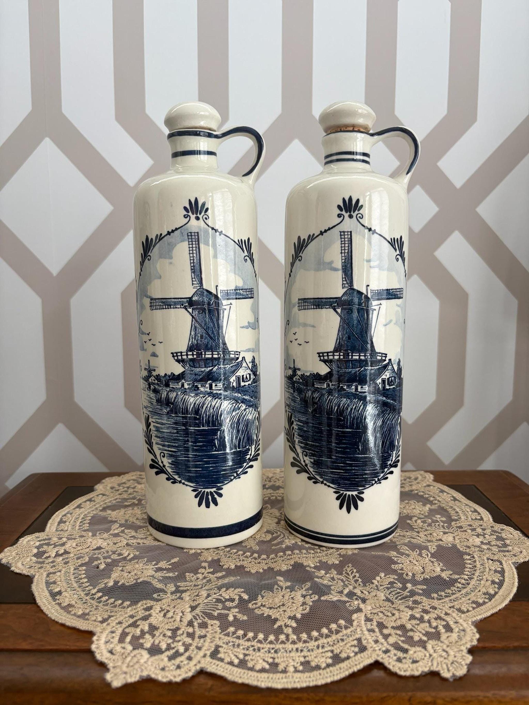 Delft Blue Bols Bottle - Etsy