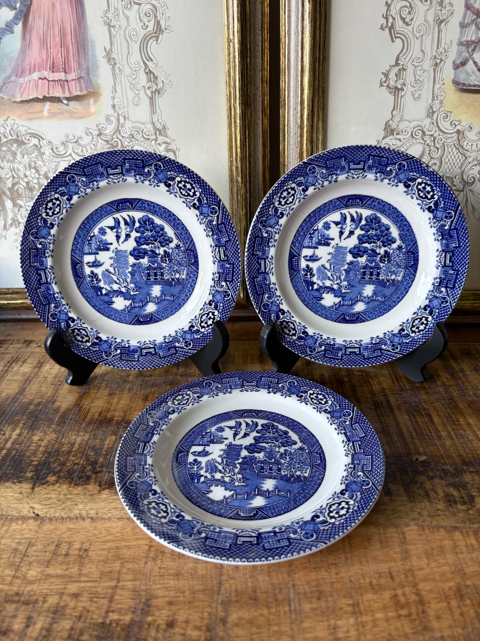 wood＆sons ウッド＆ソンズ ブルーウィロー WOOD & SONS ブルーウィロープレート ENGLAND - メルカリ