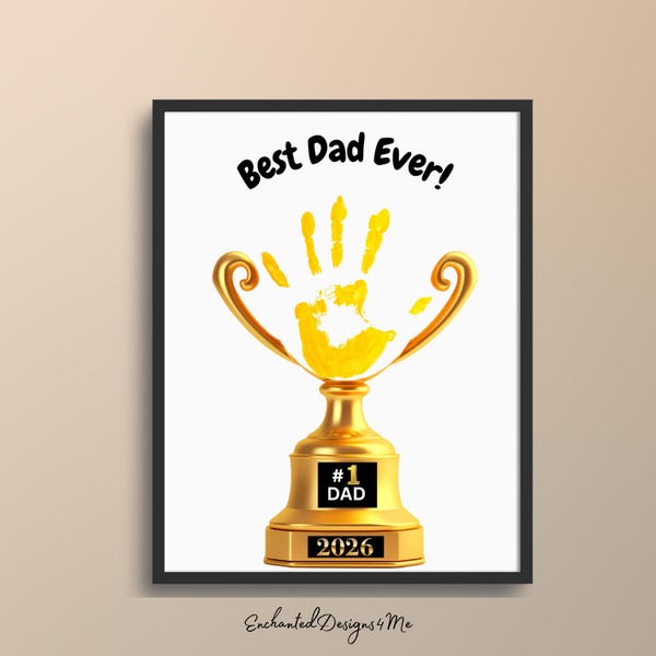 Number 1 Dad Trophy Template - Etsy