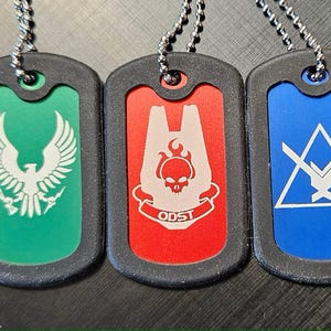 Personalized Halo Dog Tags - Etsy