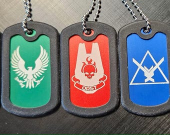 Personalized Halo Dog Tags *PAIR* - Etsy