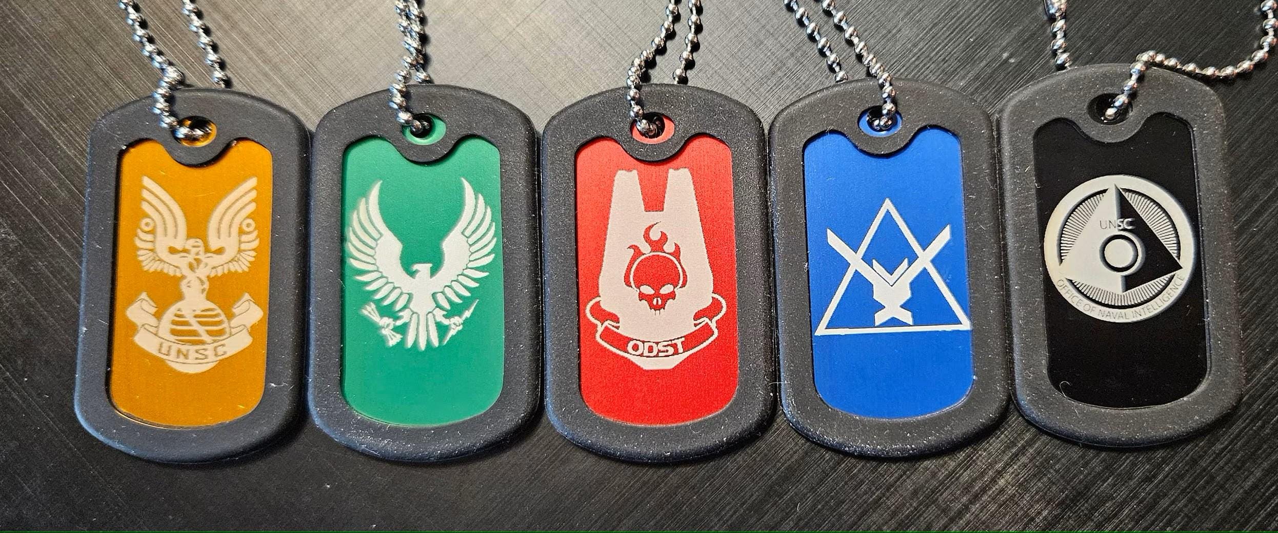 Personalized Halo Dog Tags *PAIR* - Etsy