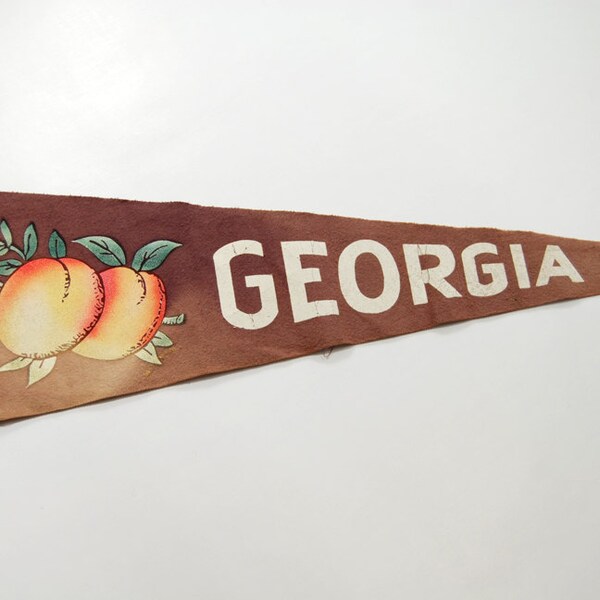 Vintage Georgia felt souvenier pennant