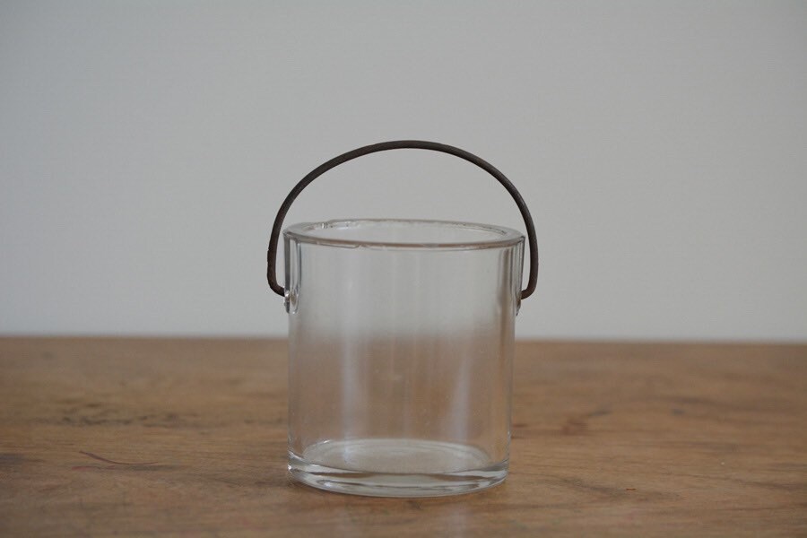 Vintage Glass Jar with Metal Handle Vintage Jar Glass Jar Etsy