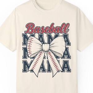 Baseball Mama T-Shirt, Garment-Dyed Tee for Moms, Perfect Gift for Baseball Fans, Sports Moms, Summer Fashion