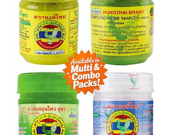 Inhalatory ziołowe Hong Thai | 4 warianty | Autentyczna aromaterapia i dobre samopoczucie z Tajlandii, pomagające skupić się i pokonać zmęczenie