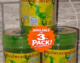 Inhaladores de hierbas Hong Thai de 10 g: aromaterapia auténtica de Tailandia para el bienestar y la concentración.