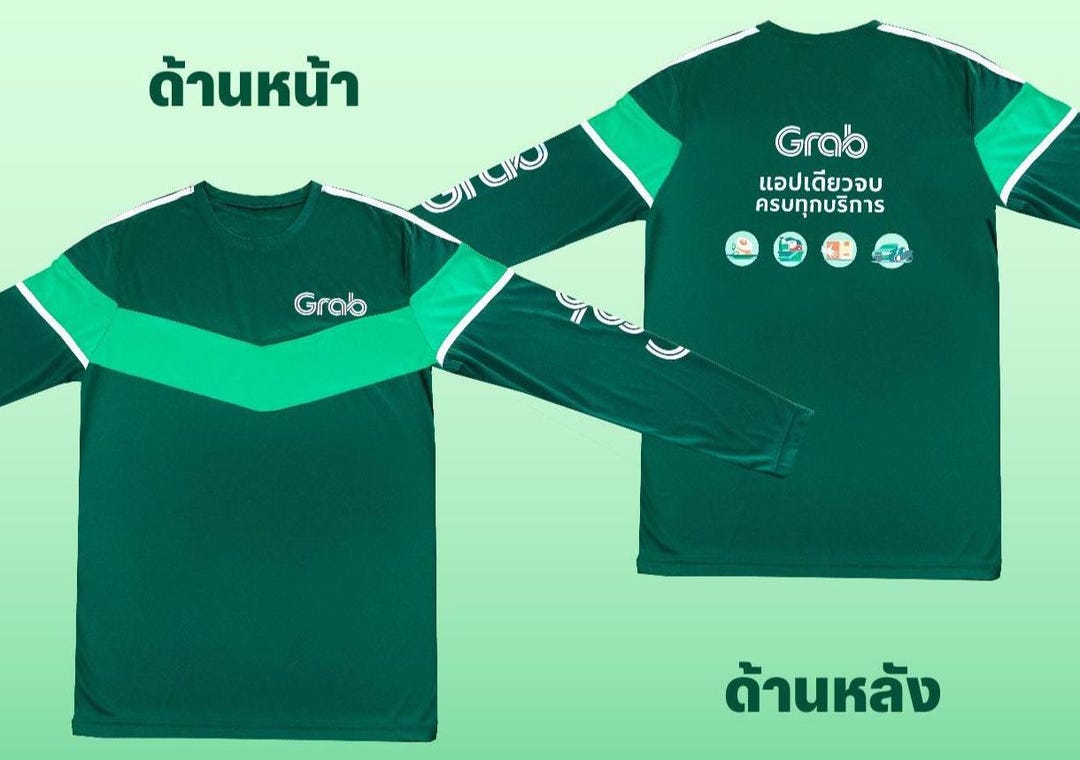 Grab Bike Thailand Rider Jersey V2 | NEW Authentic 2026 Long-sleeve ...