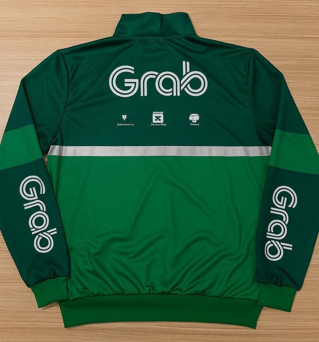 Grab Bike Thailand Jacket | NEW Authentic Track Style Design