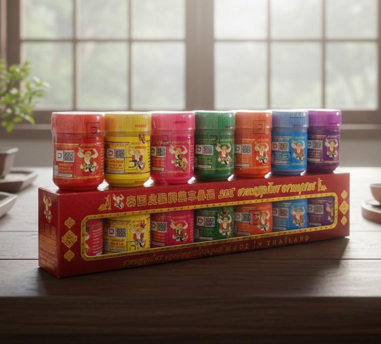 Hanuman Thai Herbal Inhaler Gift Set | Lucky 7-days 7-colours