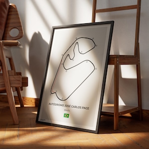 Brazilian Grand Prix Poster Art Print | São Paulo Grand Prix | F1 Print | Formula 1 | Autódromo José Carlos Pace