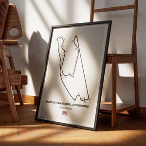 Stampa artistica del poster del Gran Premio di Miami / Gran Premio degli Stati Uniti / Stampa F1 / Formula 1 / Autodromo Internazionale di Miami