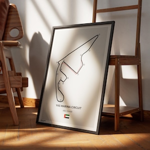 Abu Dhabi Grand Prix Poster Art Print |Abu Dhabi Grand Prix | F1 Print | Formula 1 | Yas Marina Circuit