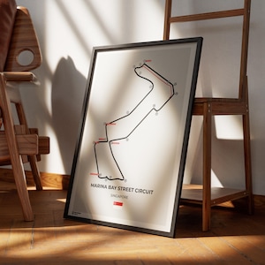Singapore Grand Prix Poster Art Print |Marina Bay Grand Prix | F1 Print | Formula 1 | Marina Bay Street Circuit