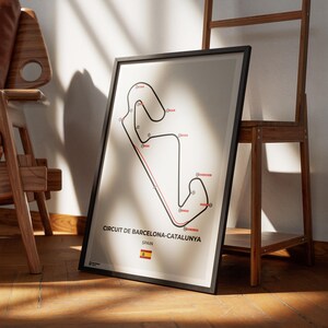 Spanish Grand Prix Poster Art Print  Barcelona Grand Prix | F1 Print | Formula 1 | Circuit de Barcelona-Catalunya