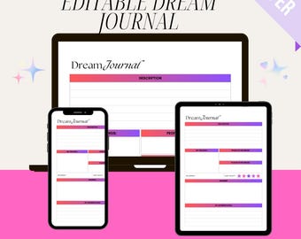 Dream Journal Printable – Nighttime Reflection Template (PDF)