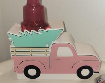 ピンクのファームトラック泡石鹸ホルダー 楽しくて機能的な装飾