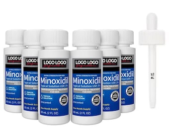 Minoxidil 5% Extra Strength Hair Regrowth Solution (6 Month Supply)