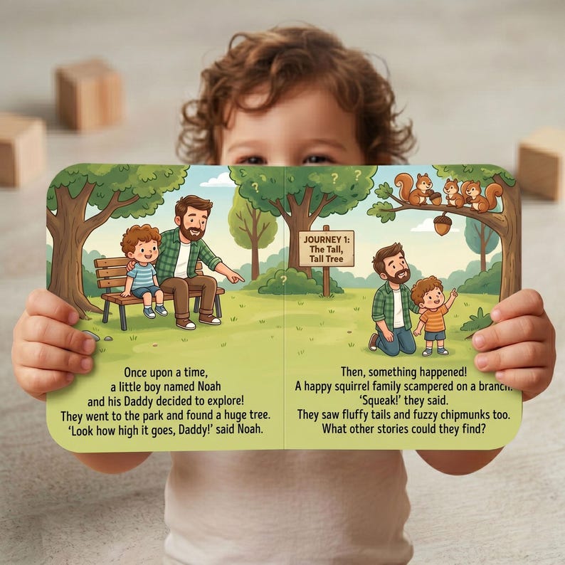 Personalized Father's Day Book From Child, Custom Story for Dad and Kid ...