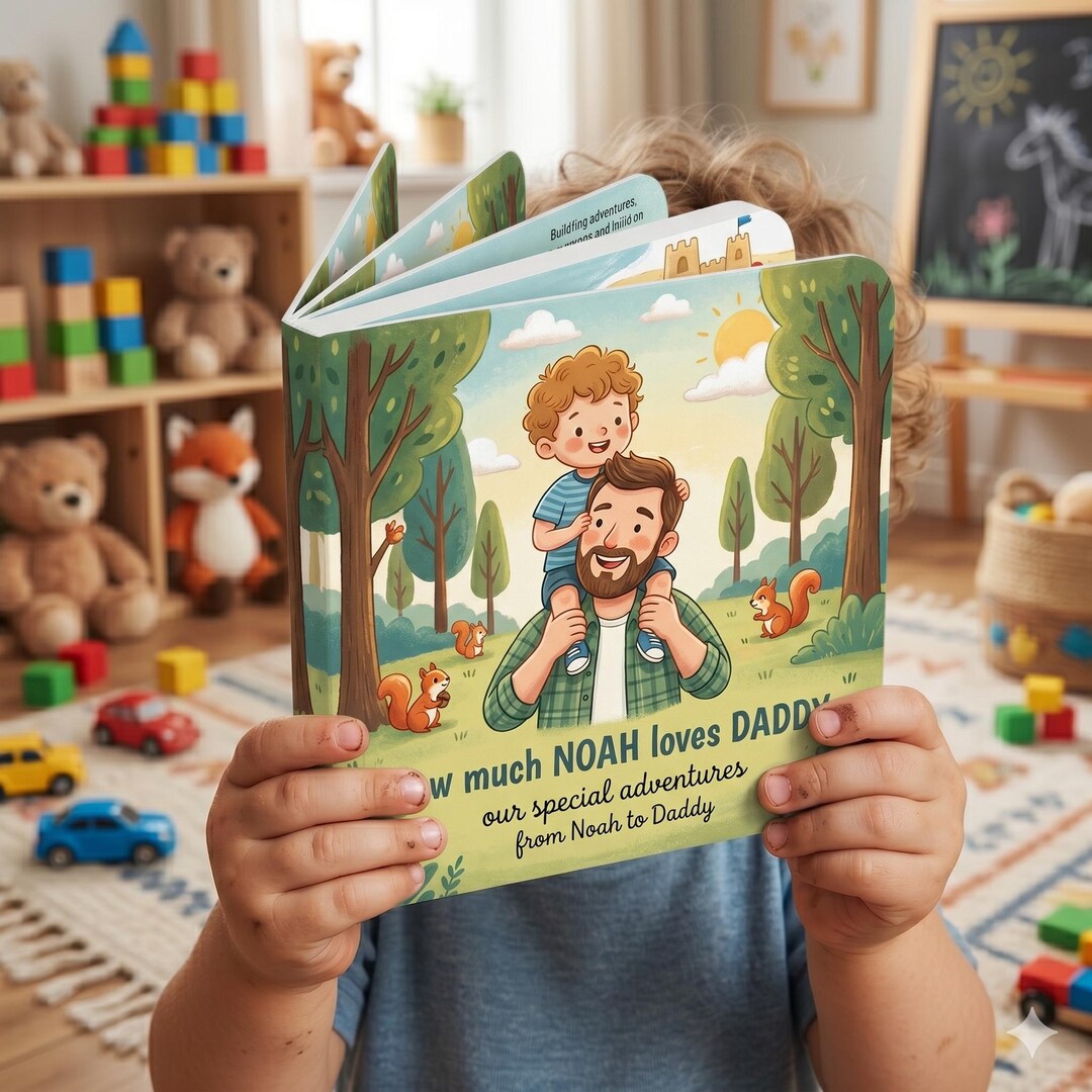 Personalized Father's Day Book From Child, Custom Story for Dad and Kid ...