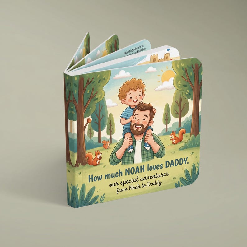 Personalized Father's Day Book From Child, Custom Story for Dad and Kid ...